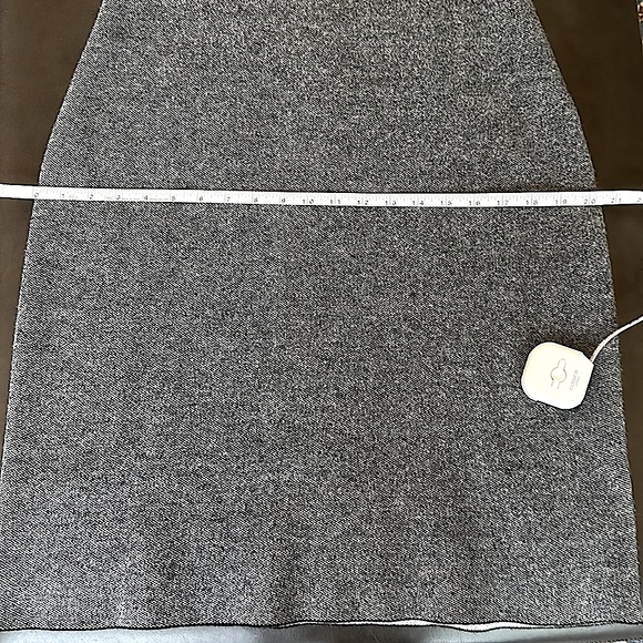 🌸 NWT Christian DIOR Cashmere & Lamb Wool Sheath Dress Grey Cream size 12 - Picture 11 of 11